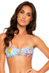 Luli Fama Ay Que Cute! Gold V Ring Bandeau Top
